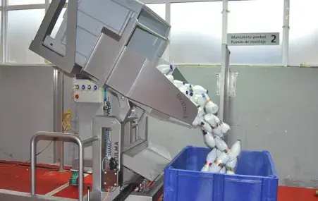 Retourneur inox semi-électrique à longerons encadrants EBT10S