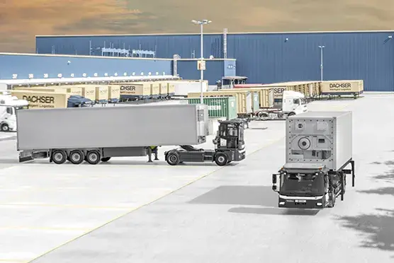 KAMAG tractor terminal y transportador de cajas móvil